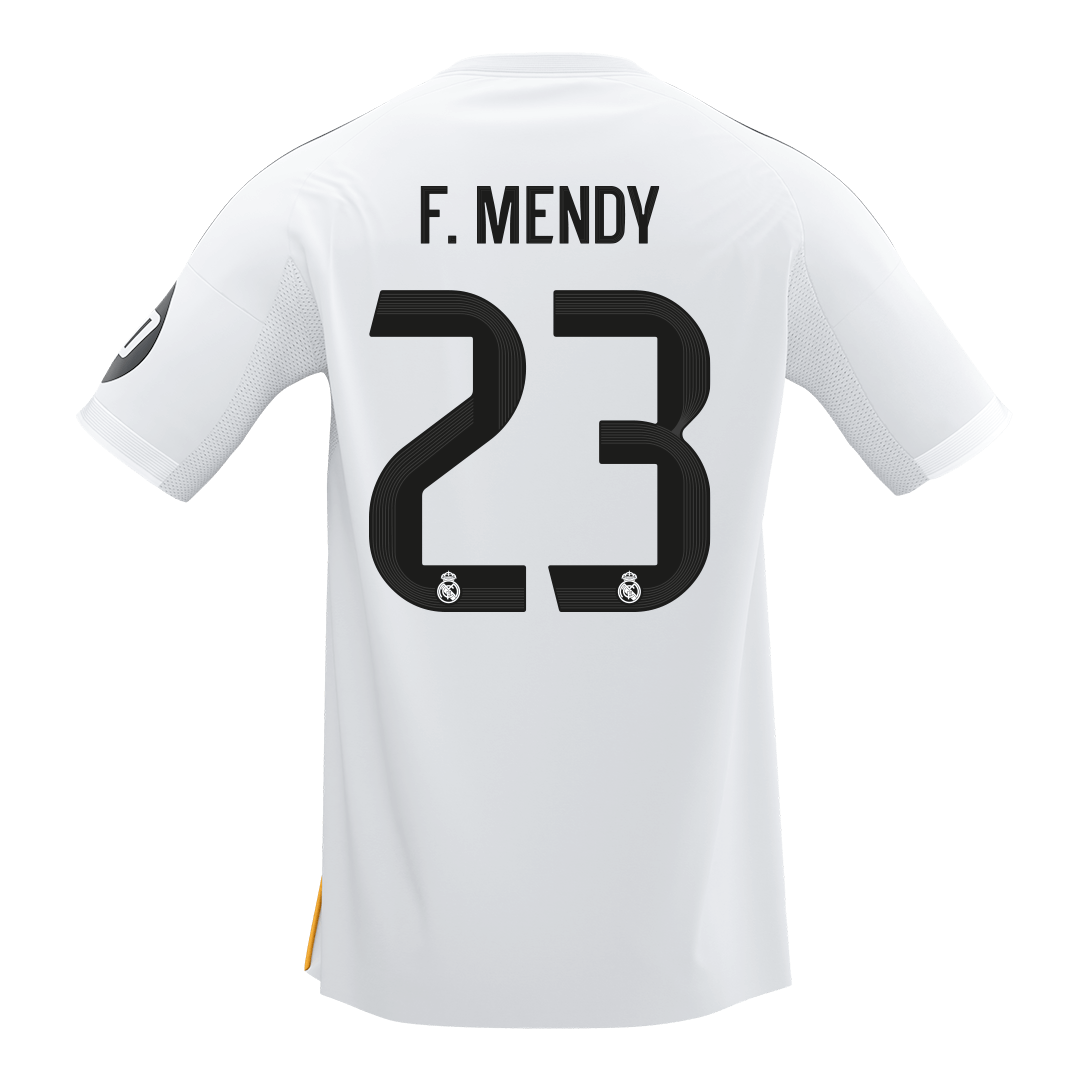 【Super Qualidade】F.MENDY #23 Real Madrid
 Casa Futebol Camisa 2025/26 Branco