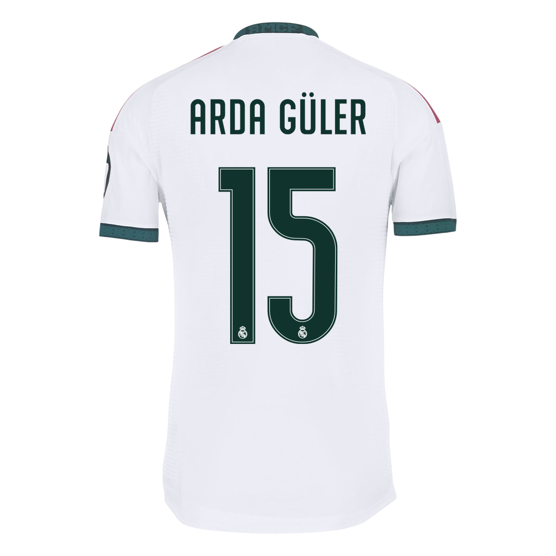 Versão do Jogador ARDA GÜLER #15 Real Madrid Casa Futebol Camisas 2026/27 Branco