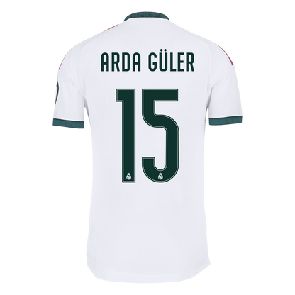 Versão do Jogador ARDA GÜLER #15 Real Madrid Casa Futebol Camisas 2026/27 Branco