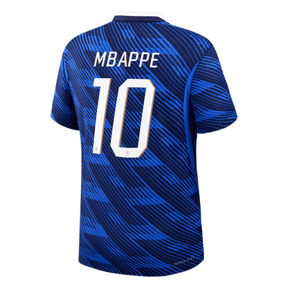 Versão do Jogador MBAPPE #10 France Casa Copa do Mundo Futebol Camisas 2026 Azul