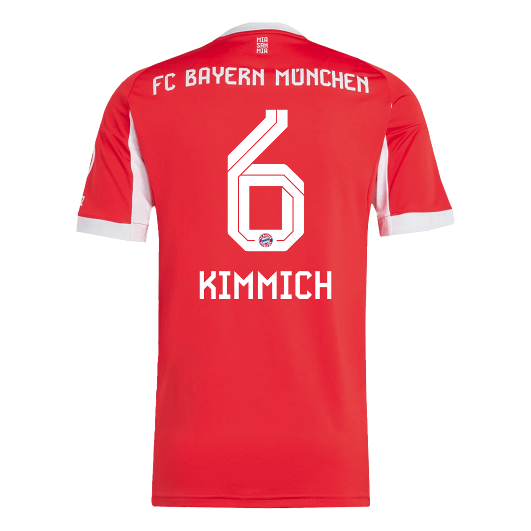 【Super Qualidade】KIMMICH #6 Bayern Munich
 Casa Futebol Camisa 2025/26 Vermelho