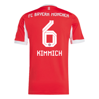 【Super Qualidade】KIMMICH #6 Bayern Munich
 Casa Futebol Camisa 2025/26 Vermelho