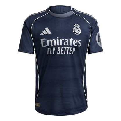 Autêntico MBAPPÉ #10 Real Madrid Fora Futebol Camisas 2025/26 Marinha