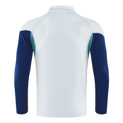 Arsenal Zíper Moletom Conjunto (Top+Calças) 2025/26 Branco