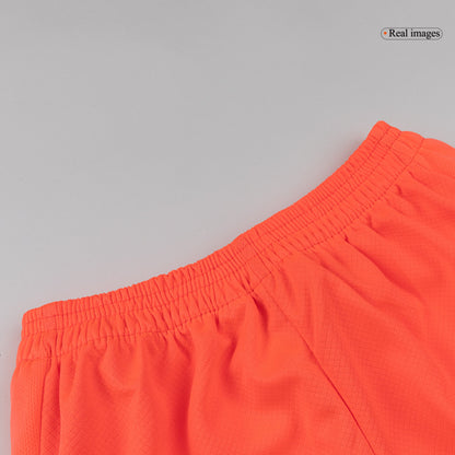 Barcelona Infantil 
 Fora Terceira Futebol Camisa Conjunto (Camisa+Shorts+Meias) 2025/26 Laranja