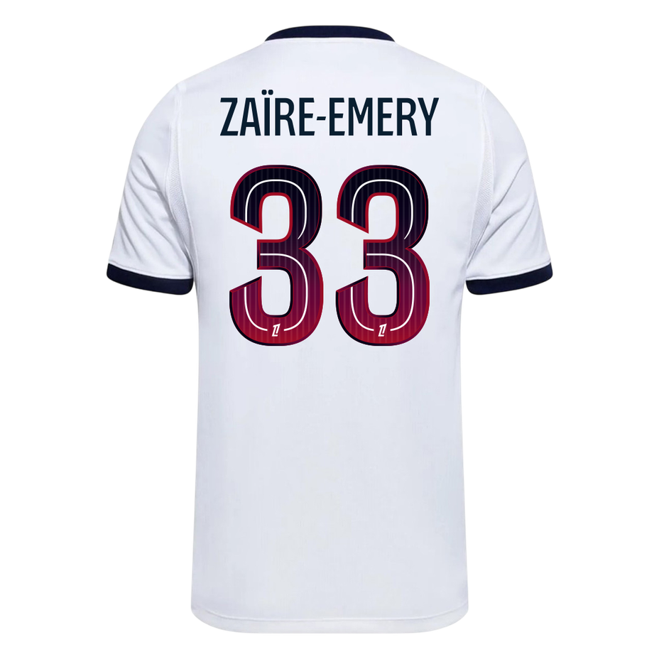 ZAÏRE-EMERY #33 PSG Fora Camisa 2026/27 Branco