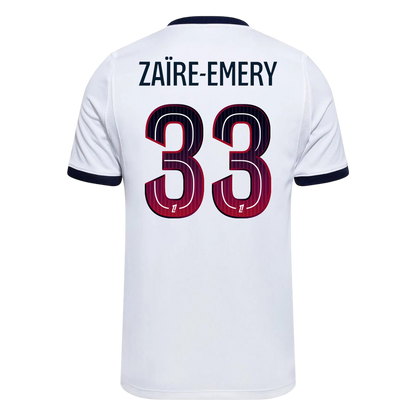 ZAÏRE-EMERY #33 PSG Fora Camisa 2026/27 Branco