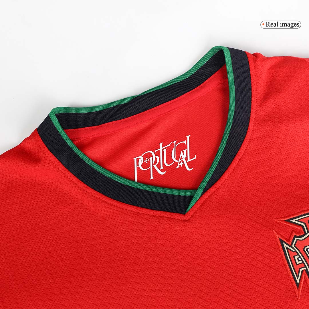 Portugal Jersey Custom R.LEAO #17 Soccer Jersey Home 2024