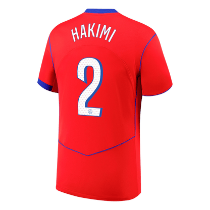HAKIMI #2 PSG Terceira Camisa 2025/26 Vermelho
