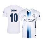 Versão do Jogador CHERKI #10 Manchester City Terceira Futebol Camisas 2026/27 Branco - UCL