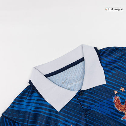 Versão do Jogador MBAPPE #10 France Casa Copa do Mundo Futebol Camisas 2026 Azul