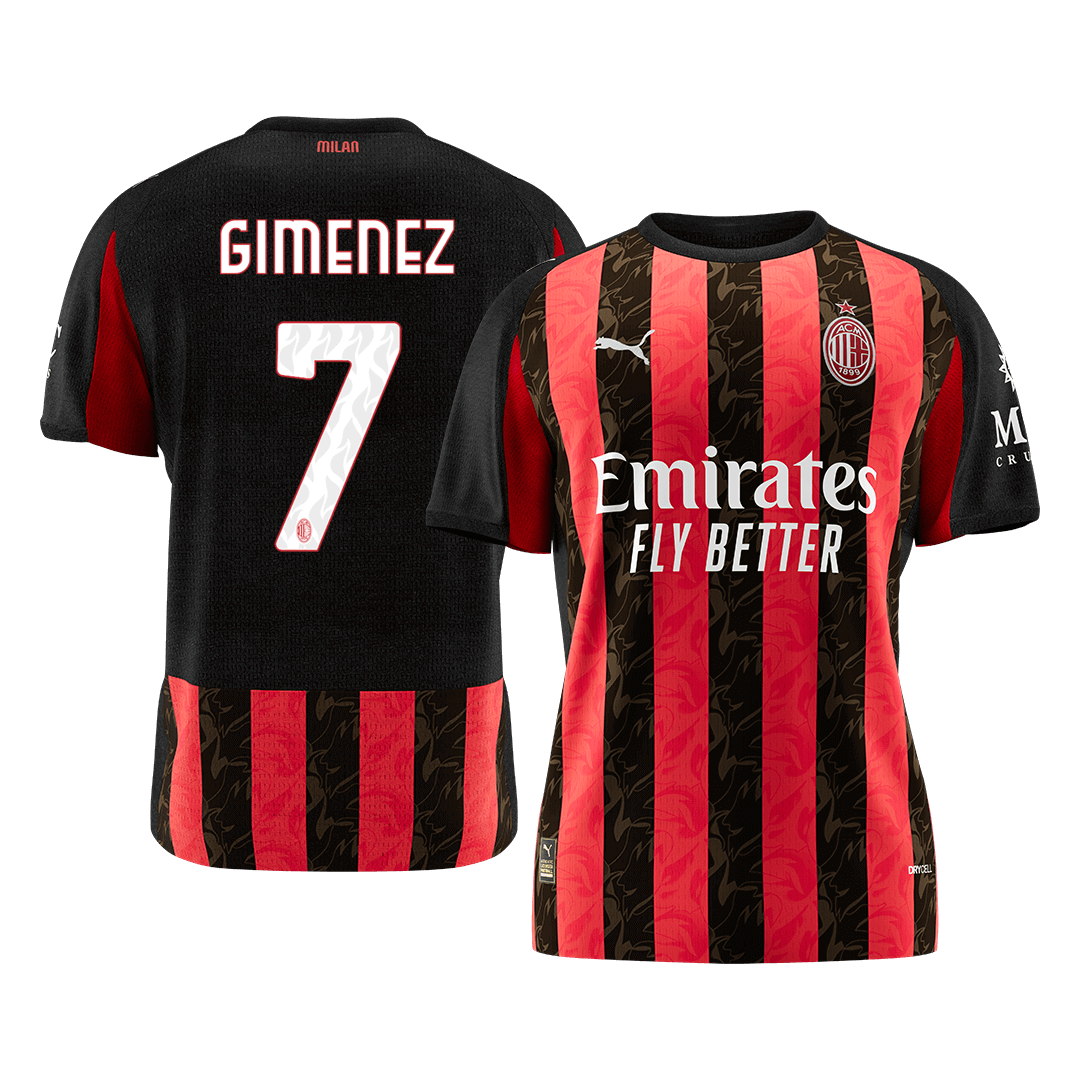 GIMENEZ #7 AC Milan Casa Camisa 2025/26