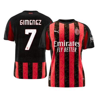 GIMENEZ #7 AC Milan Casa Camisa 2025/26