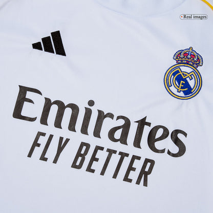 Infantil Real Madrid Casa Futebol Camisa Conjunto(Camisa+Calção) 2025/26 Branco