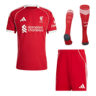 Liverpool 
Casa Camisa Conjunto(Camisa+Calções+Meias) 2025/26 Vermelho