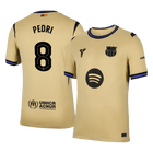 PEDRI #8 Barcelona Fora Camisa 2025/26- Amarelo - UCL