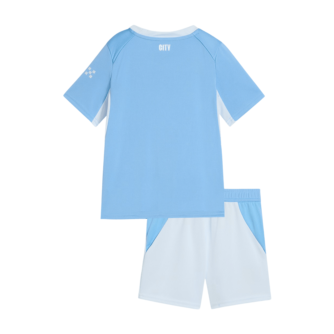 Manchester City Infantil 
 Casa Futebol Camisa 2026/27 Azul