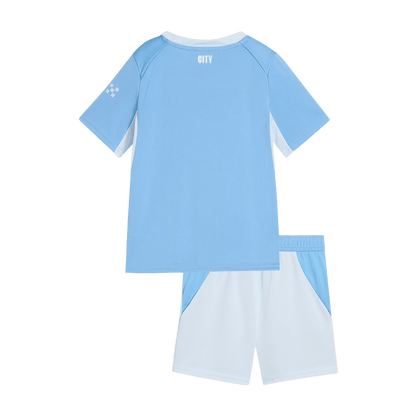 Manchester City Infantil 
 Casa Futebol Camisa 2026/27 Azul