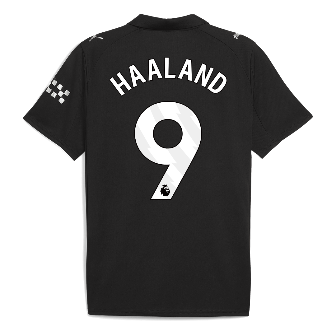 HAALAND #9 Manchester City Fora Camisa 2025/26- Preto