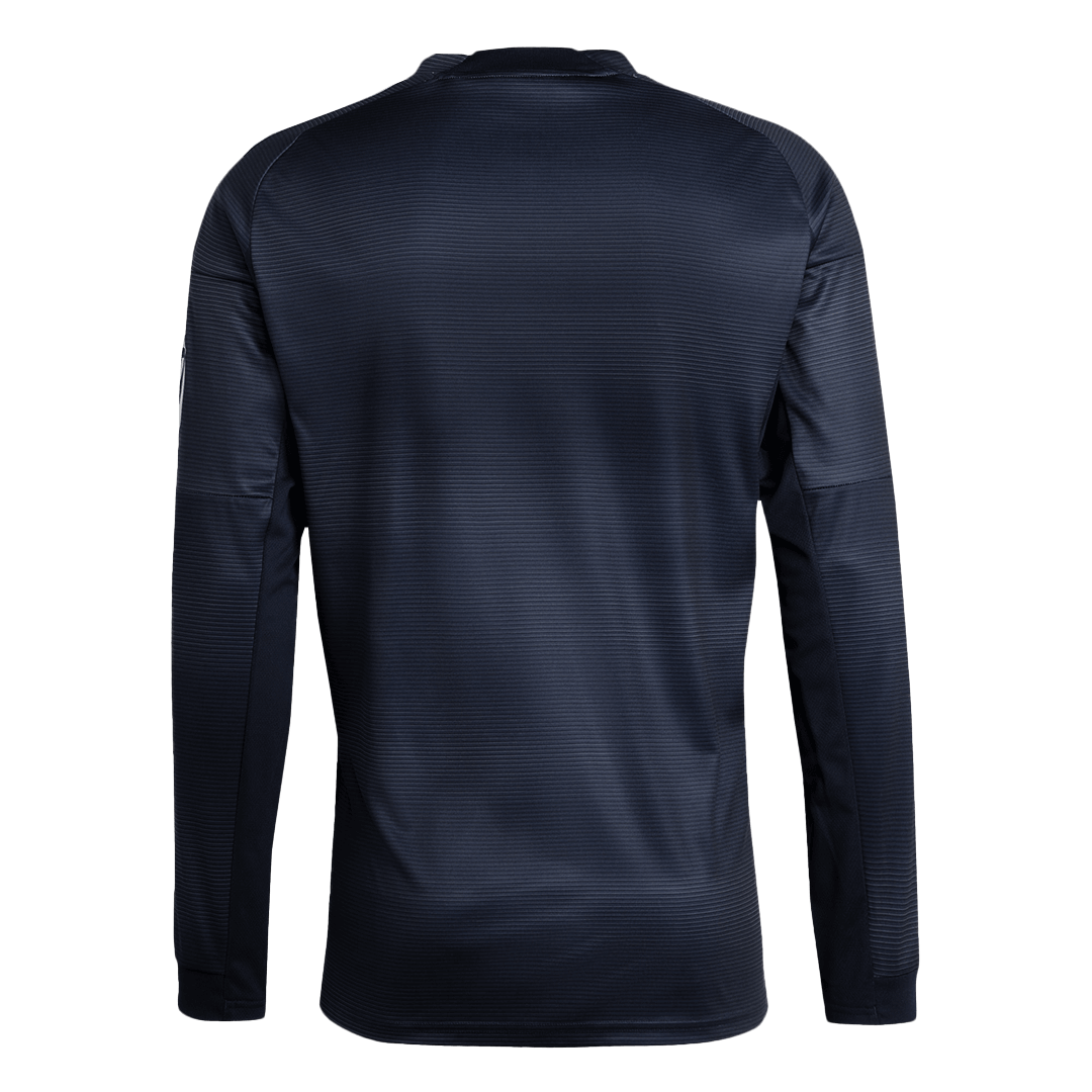 Real Madrid Fora Manga Longa Futebol Camisa 2025/26 Azul&Marinho