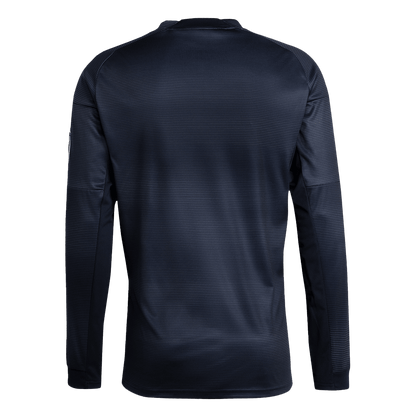 Real Madrid Fora Manga Longa Futebol Camisa 2025/26 Azul&Marinho