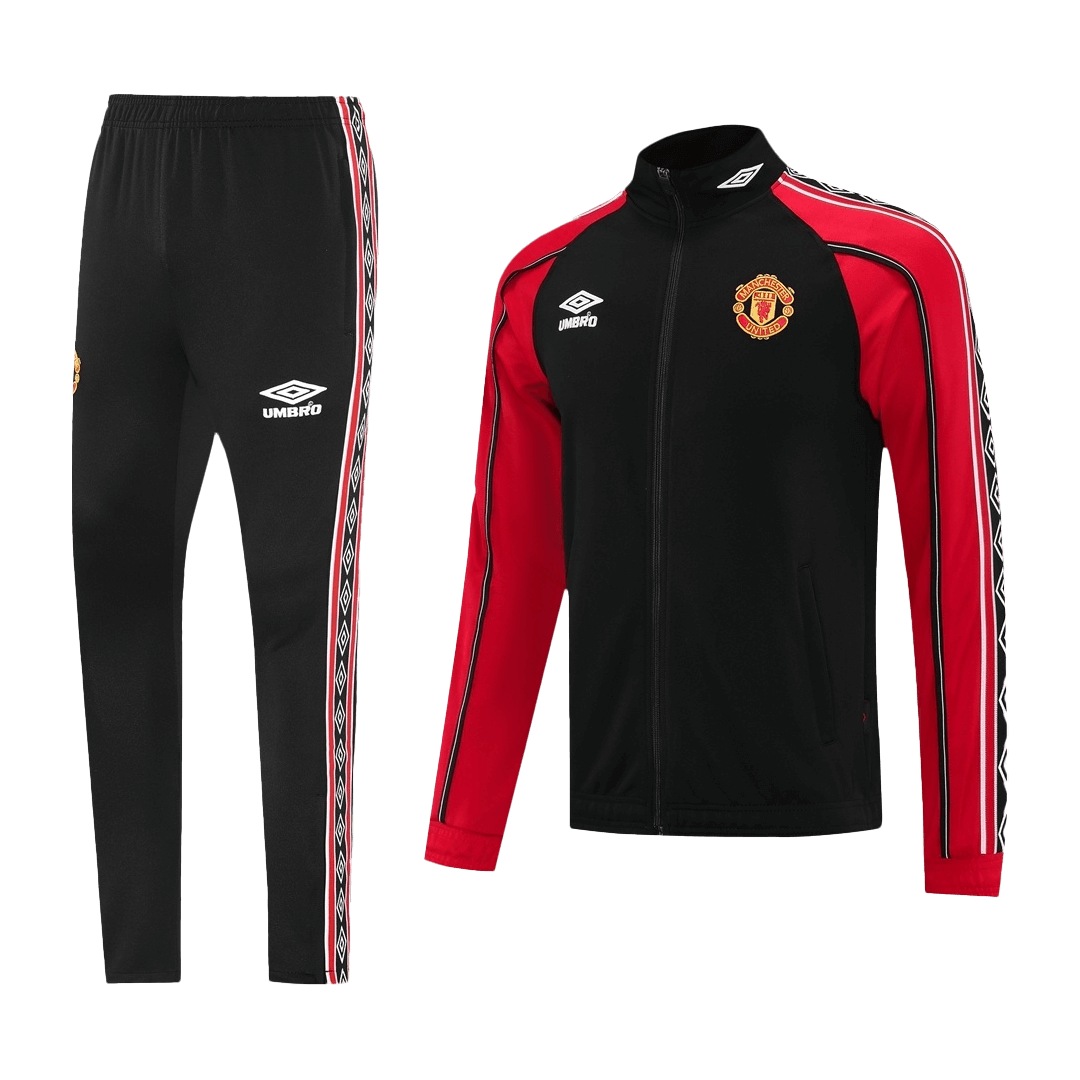 Manchester United Treino Jaqueta Conjunto (Jaqueta + Calças) 2025/26 Vermelho&Preto