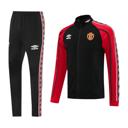 Manchester United Treino Jaqueta Conjunto (Jaqueta + Calças) 2025/26 Vermelho&Preto