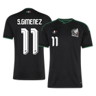 Versão do Jogador S.GIMENEZ #11 Mexico Terceira Copa do Mundo Futebol Camisas 2026 Preto