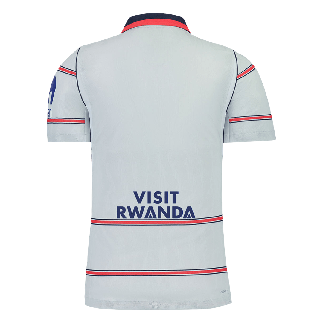 Versão do Jogador Atletico Madrid Terceira Futebol Camisas 2026/27 Cinza