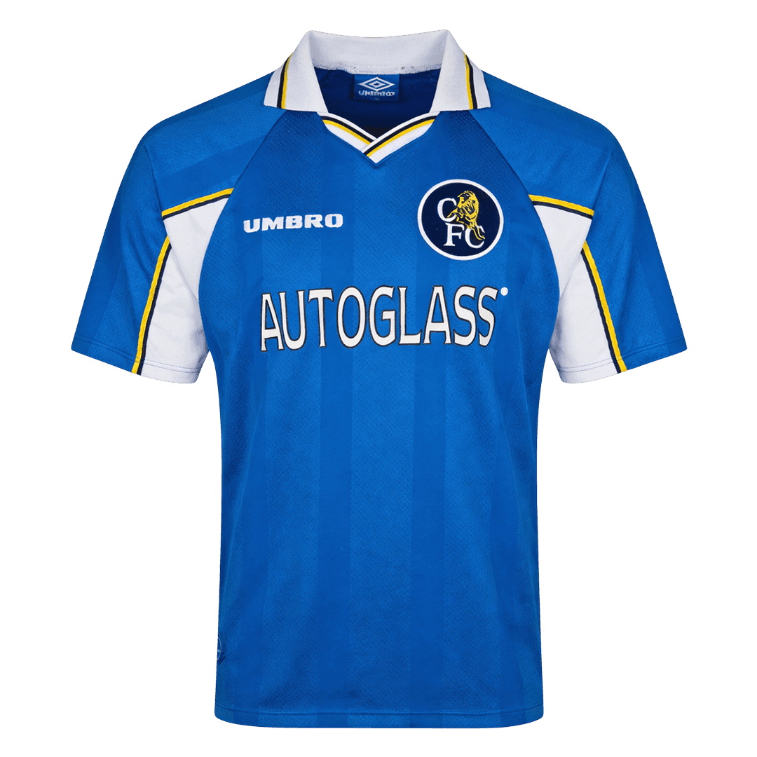 Retrô Chelsea Casa Camisa 1997/99 Azul