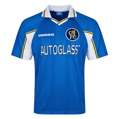 Retrô Chelsea Casa Camisa 1997/99 Azul