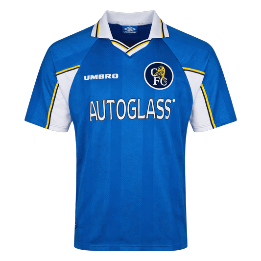 Retrô Chelsea Casa Camisa 1997/99 Azul