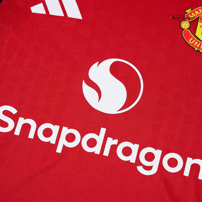 Autêntico ŠEŠKO #30 Manchester United Casa Camisa 2025/26 Vermelho
