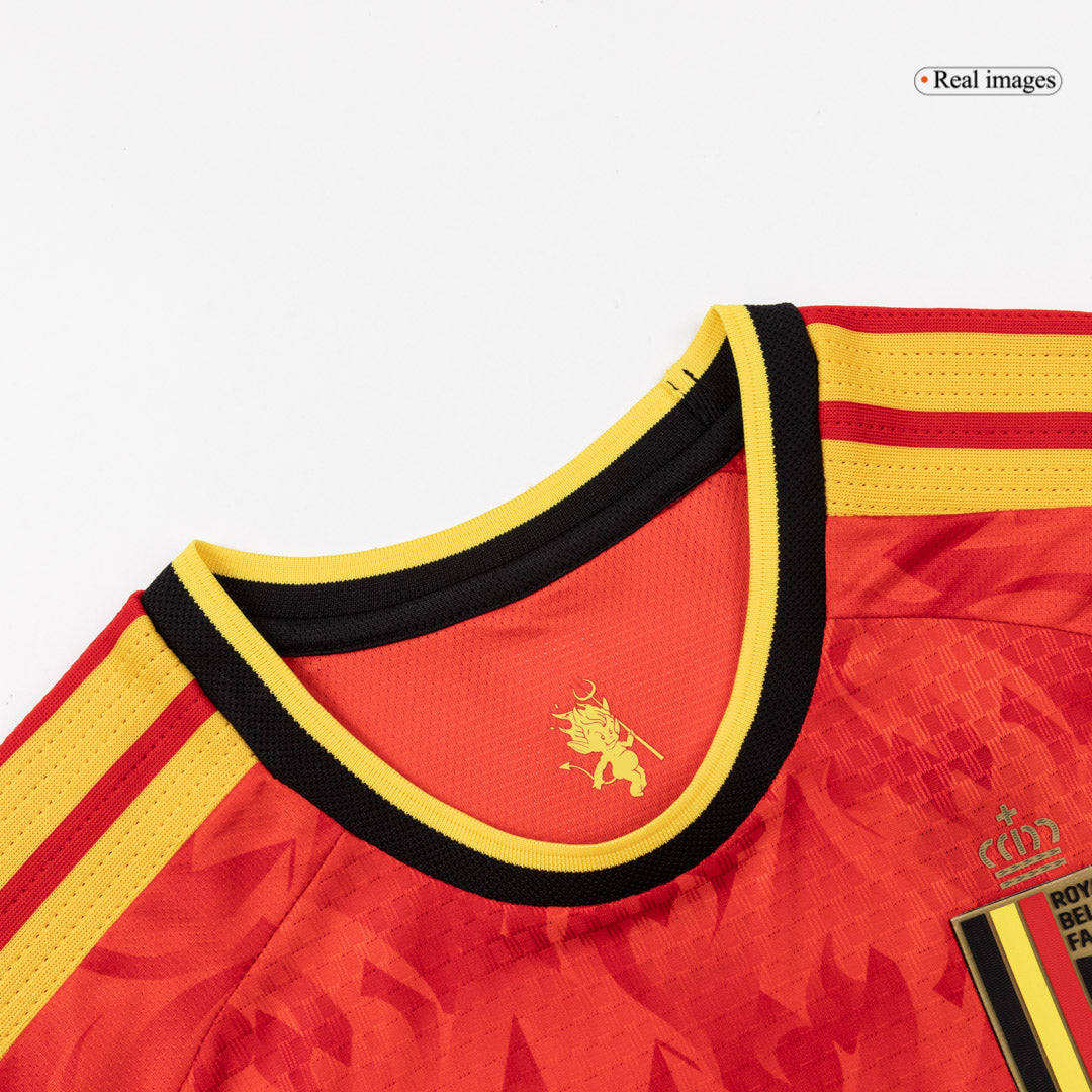 Jogador DE BRUYNE #7 Belgium Casa World Cup Futebol Camisas 2026 Vermelho