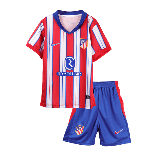 Kits de futebol personalizados para crianças do Atlético de Madrid 2024/25