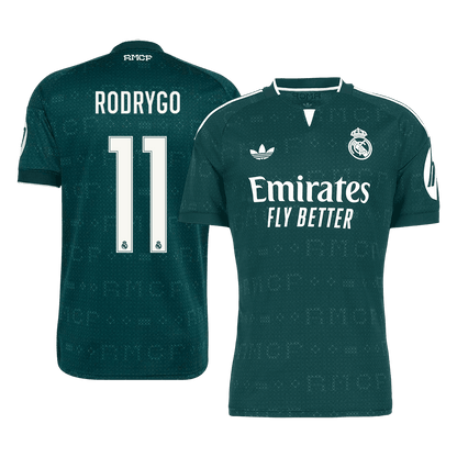 RODRYGO #11 Real Madrid Fora Camisa 2026/27 Verde
