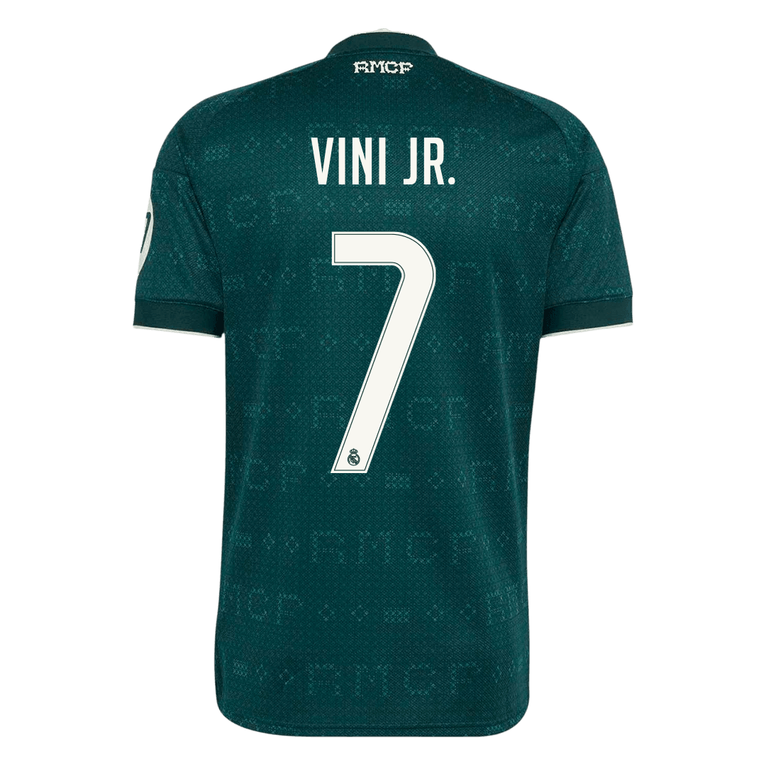 VINI JR. #7 Real Madrid Fora Camisa 2026/27 Verde