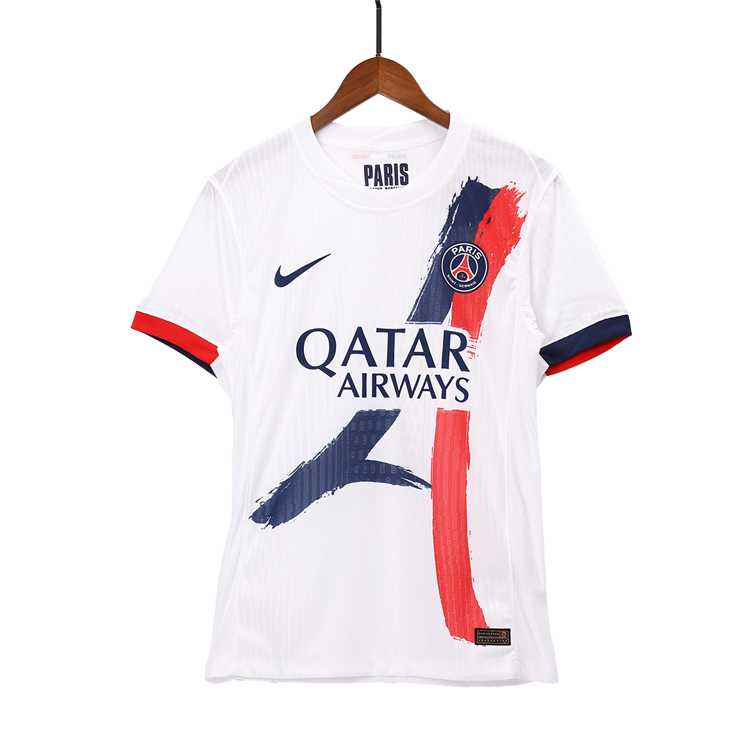 Jogador HAKIMI #2 PSG Fora Futebol Camisas 2025/26 Branco