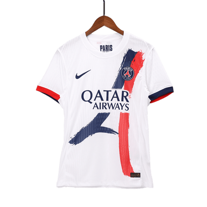 Jogador HAKIMI #2 PSG Fora Futebol Camisas 2025/26 Branco