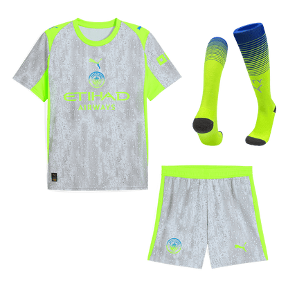 Manchester City 
 Fora Terceira Camisa Conjunto(Camisa+Calções+Meias) 2025/26