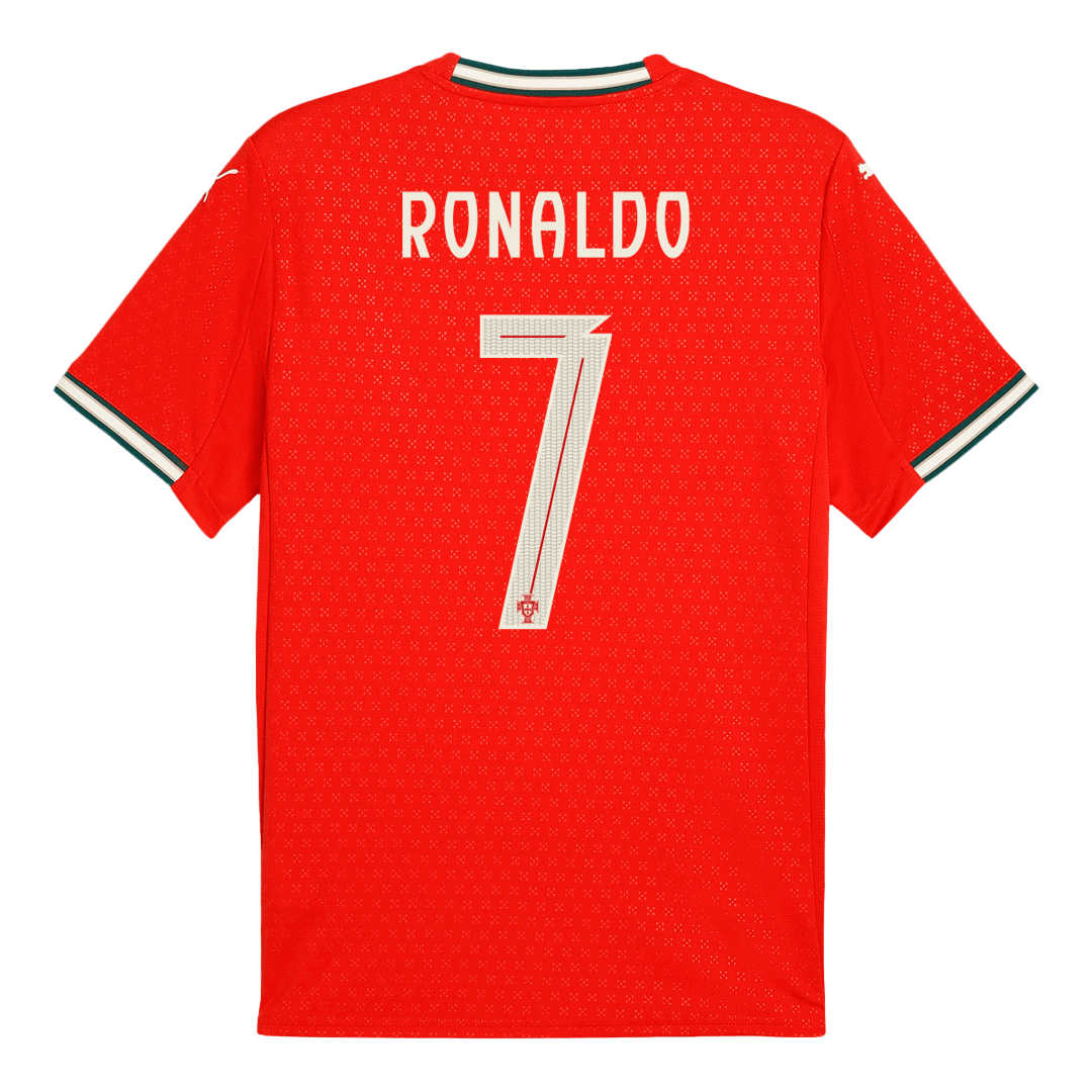 Camisola de futebol RONALDO #7 Portugal Home personalizada 2025