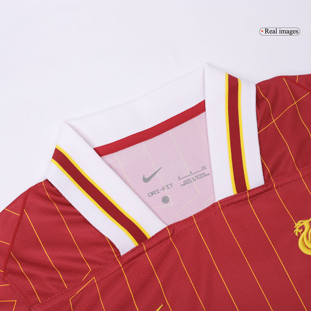 Camisola de futebol para homem Liverpool Casa Champions 24/25