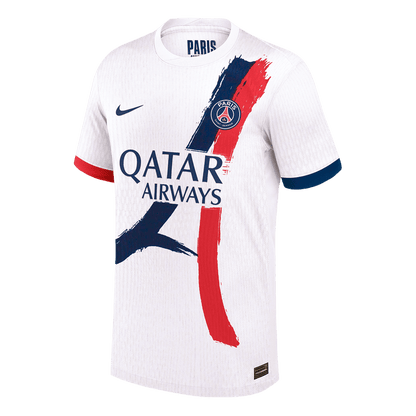 Jogador HAKIMI #2 PSG Fora Futebol Camisas 2025/26 Branco