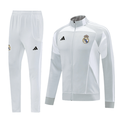 Real Madrid Conjunto Casaco(Blusão+Calça) Formação Blusão 2025/26 Cinza