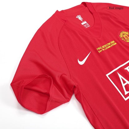 Camiseta retro de local de fútbol ROONEY #10 del Manchester United 2007/08 - Final de la UCL