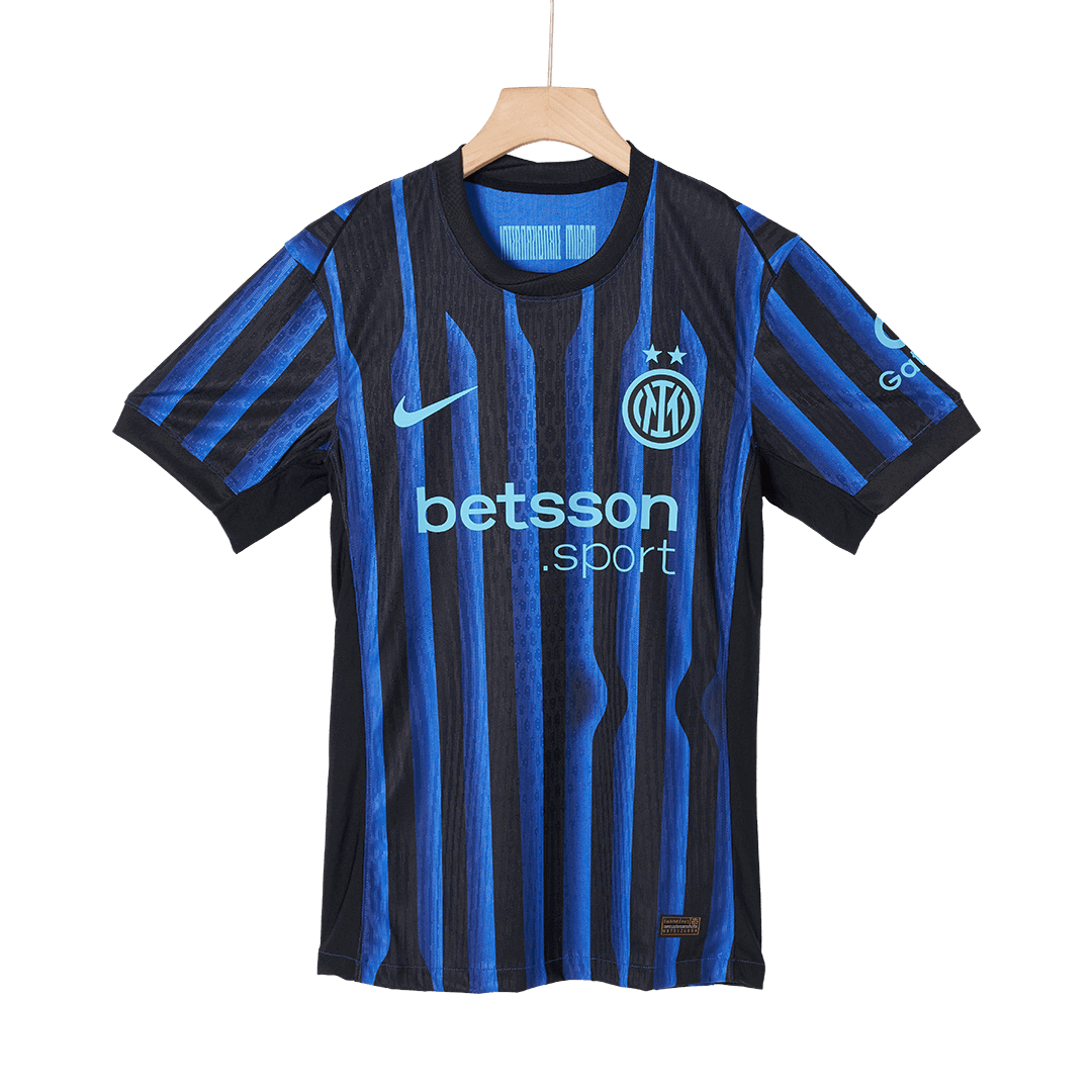 Autêntico THURAM #9 Inter Milan Casa Futebol Camisas 2025/26