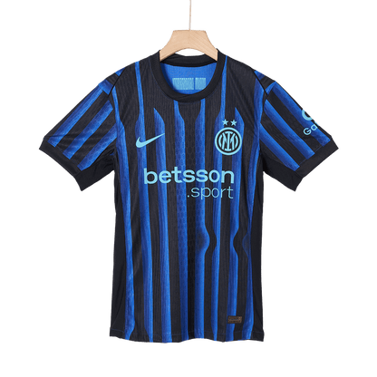 Autêntico THURAM #9 Inter Milan Casa Futebol Camisas 2025/26