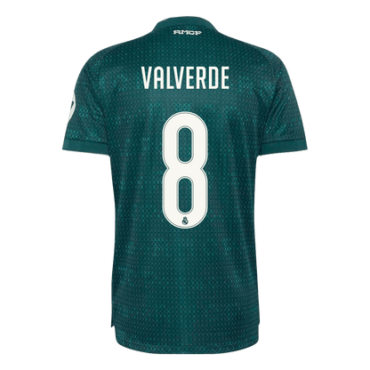 Versão do Jogador VALVERDE #8 Real Madrid Fora Futebol Camisas 2026/27 Verde
