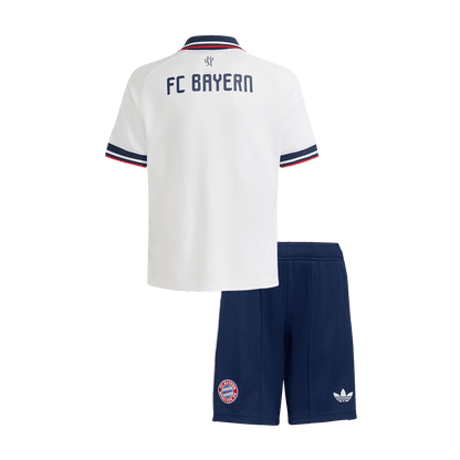 Bayern Munich Infantil 
 Fora Futebol Camisa 2026/27 Branco