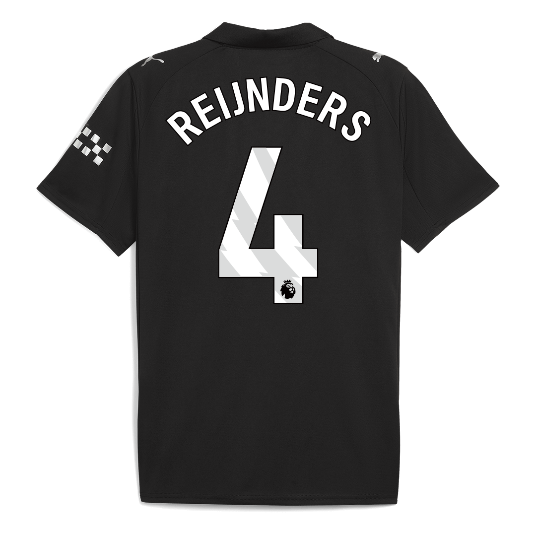 REIJNDERS #4 Manchester City Fora Camisa 2025/26 Preto